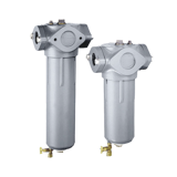 Thumbnail of Two stainless steel Industrial condensate treatment solutions range - Atlas Copco WSD Water Separators against a solid background 